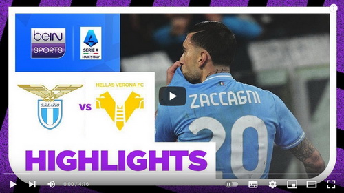 คลิปไฮไลท์  ลาซิโอ 1 - 0 เวโรน่า | 27.04.2024
