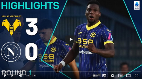 คลิปไฮไลท์ เวโรน่า 3 - 0 นาโปลี | 18.08.2024