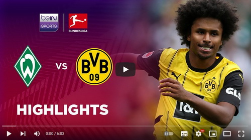 คลิปไฮไลท์  แวร์เดอร์ เบรเมน 0 - 0 โบรุสเซีย ดอร์ทมุนด์ | 31.08.2024