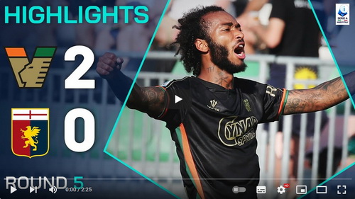 คลิปไฮไลท์  เอซี เวนิช 2 - 0 เจนัว | 21.09.2024