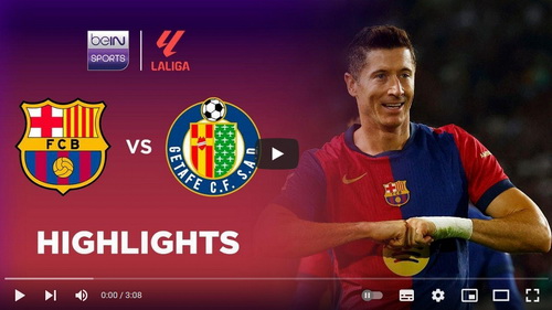 คลิปไฮไลท์  บาร์เซโลน่า 1 - 0 เกตาเฟ่ | 25.09.2024