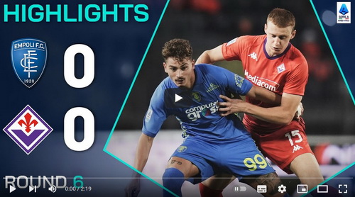 คลิปไฮไลท์  เอ็มโปลี 0 - 0 ฟิออเรนติน่า | 29.09.2024