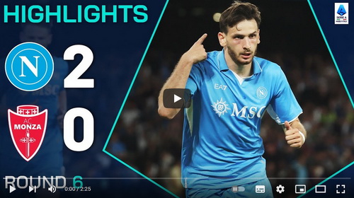 คลิปไฮไลท์  นาโปลี 2 - 0 มอนซ่า 1912 | 29.09.2024