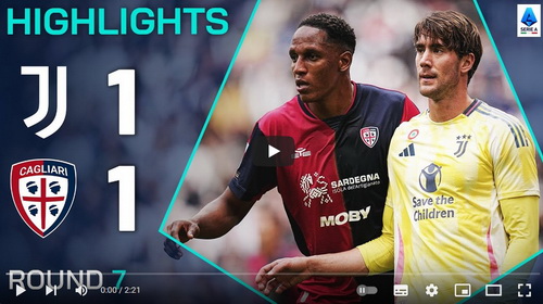 คลิปไฮไลท์  ยูเวนตุส 1 - 1 กาญารี่ | 06.10.2024