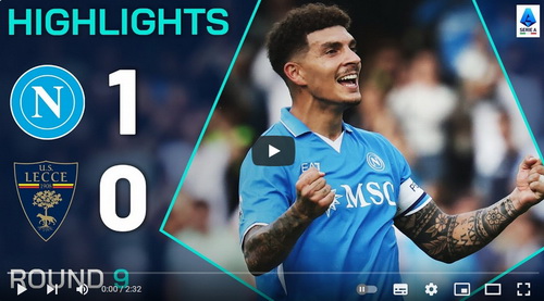 คลิปไฮไลท์  นาโปลี 1 - 0 เลชเช่ | 26.10.2024