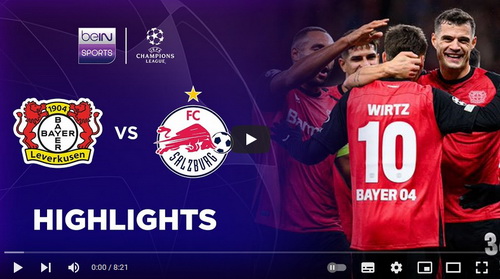 คลิปไฮไลท์  ไบเออร์  เลเวอร์คูเซ่น 5 - 0 เร้ดบูลล์ ซัลซ์บวร์ก | 26.11.2024