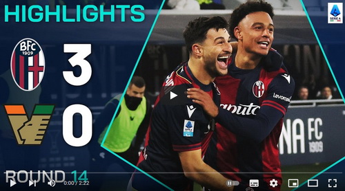 คลิปไฮไลท์  โบโลญญ่า 3 - 0 เอซี เวนิช | 30.11.2024