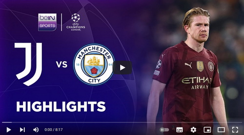 คลิปไฮไลท์  ยูเวนตุส 2 - 0 แมนเชสเตอร์ ซิตี้ | 11.12.2024