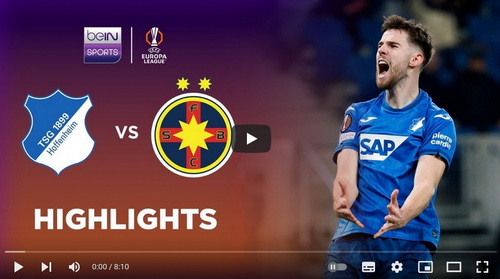 คลิปไฮไลท์  ทีเอสจี ฮอฟเฟนไฮม์ 0 - 0 สเตอัว บูคาเรสต์ | 12.12.2024