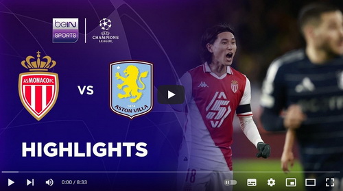 คลิปไฮไลท์ โมนาโก 1 - 0 แอสตัน วิลล่า | 21.01.2025