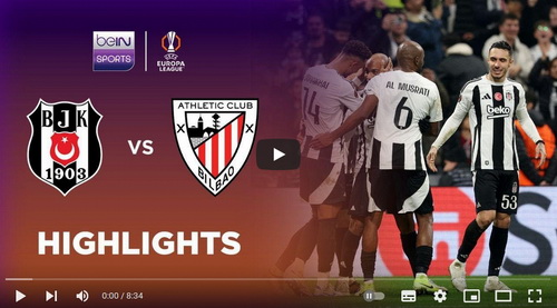 คลิปไฮไลท์ เบซิคตัส เจเค 4 - 1 แอธเลติก บิลเบา | 22.01.2025