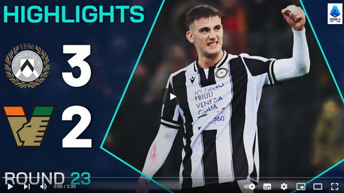 คลิปไฮไลท์  อูดิเนเซ่ 3 - 2 เอซี เวนิช | 01.02.2025