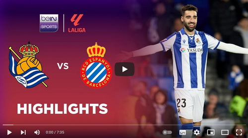 คลิปไฮไลท์  เรอัล โซเซียดาด 2 - 1 เอสปันญ่อล | 09.02.2025