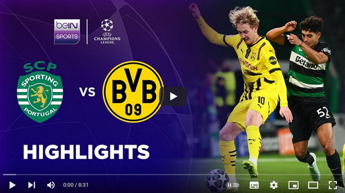 คลิปไฮไลท์  สปอร์ติ้ง ลิสบอน 0 - 3 โบรุสเซีย ดอร์ทมุนด์ | 11.02.2025