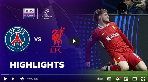 คลิปไฮไลท์  ปารีส แซงต์ แชร์กแมง 0 - 1 ลิเวอร์พูล | 05.03.2025