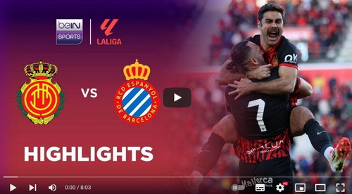 คลิปไฮไลท์  มายอร์ก้า 2 - 1 เอสปันญ่อล | 15.03.2025