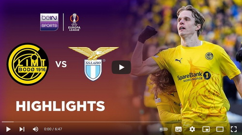 คลิปไฮไลท์  โบโด กลิมท์ 2 - 0 ลาซิโอ | 10.04.2025