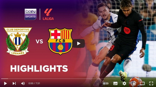 คลิปไฮไลท์  เลกาเนส 0 - 1 บาร์เซโลน่า | 12.04.2025