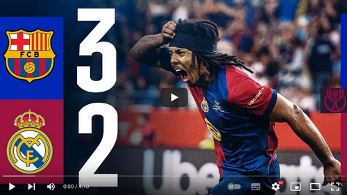 คลิปไฮไลท์  บาร์เซโลน่า 2 - 2 เรอัล มาดริด (*Et 3-2) | 26.04.2025
