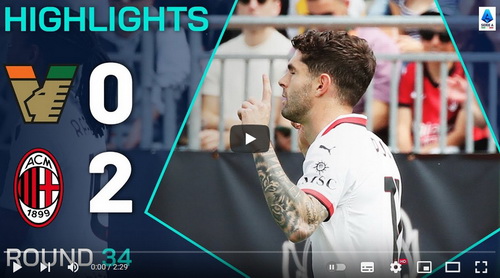 คลิปไฮไลท์  เอซี เวนิช 0 - 2 เอซี มิลาน | 27.04.2025