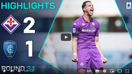 คลิปไฮไลท์  ฟิออเรนติน่า 2 - 1 เอ็มโปลี | 27.04.2025